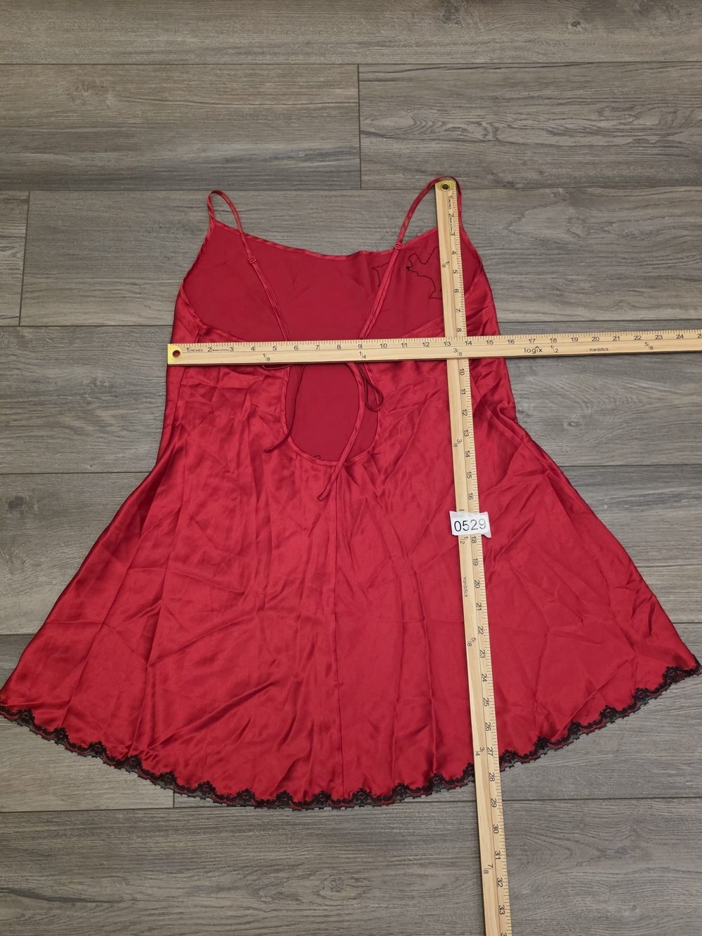 RARE VINTAGE Y2K VICTORIA’S SECRET RED SATIN SLIP DRESS SIZE LARGE - Picture 8 of 8